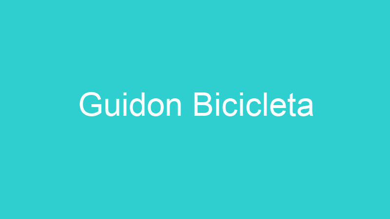 Guidon Bicicleta
