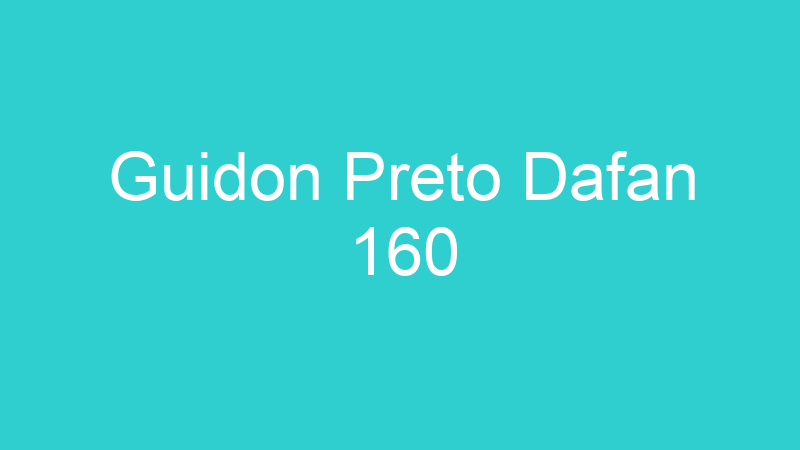 Guidon Preto Dafan 160