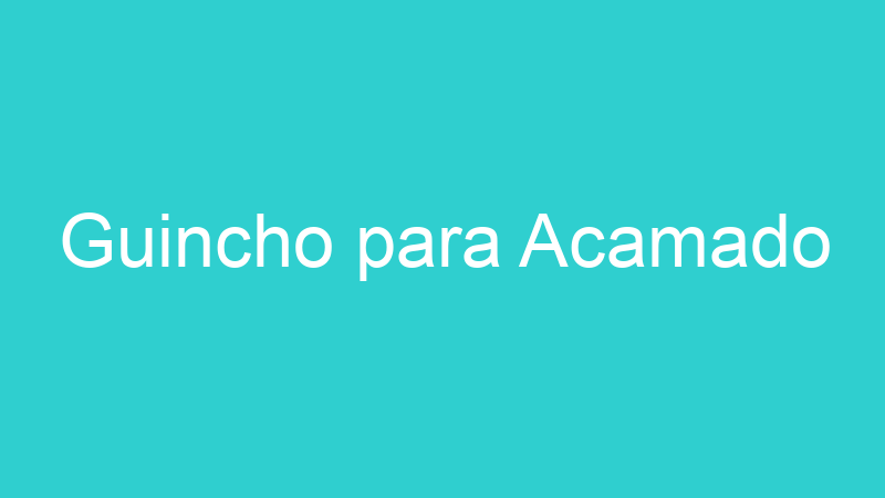 Guincho para Acamado