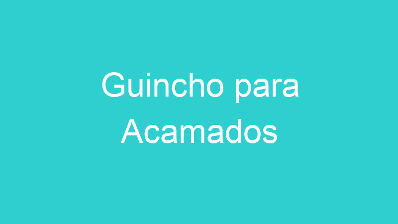Guincho para Acamados