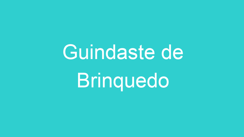 Guindaste de Brinquedo
