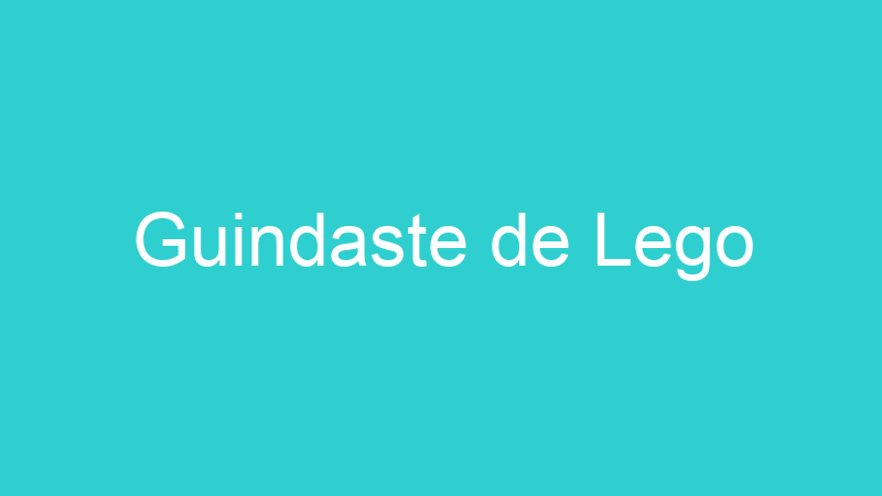 Guindaste de Lego