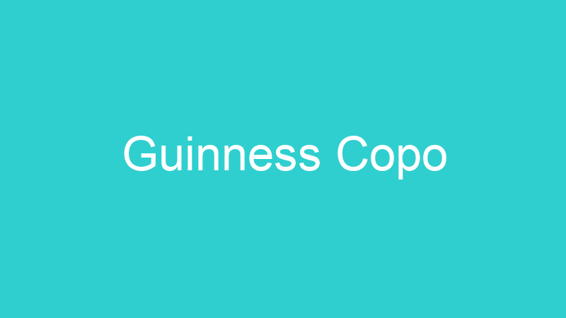 Guinness Copo