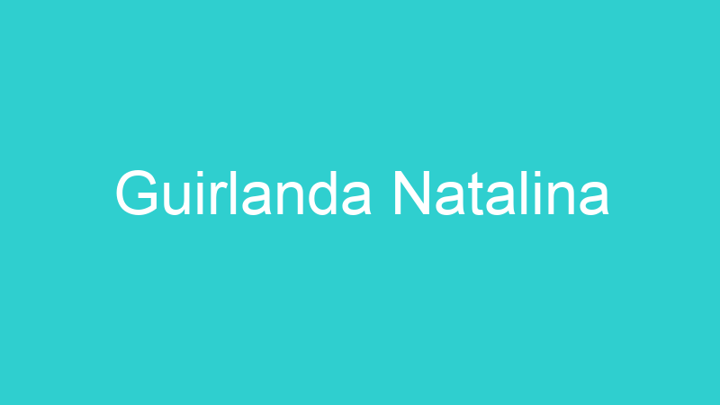 Guirlanda Natalina
