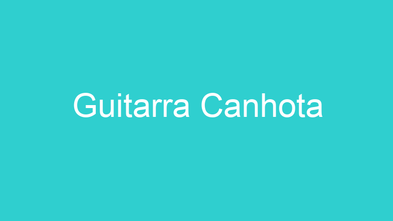 Guitarra Canhota