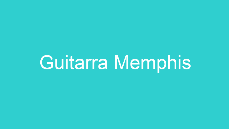 Guitarra Memphis