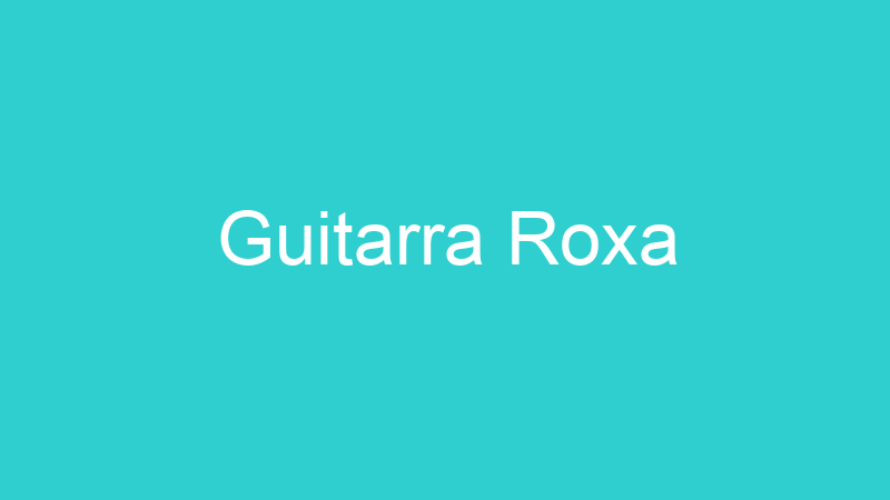 Guitarra Roxa