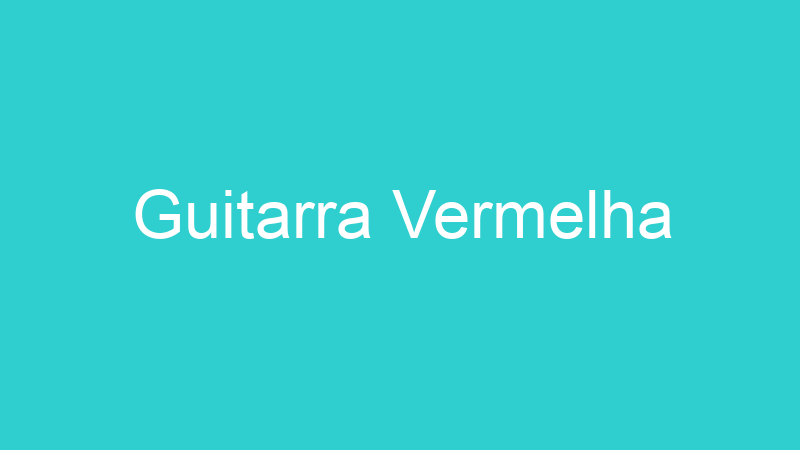 Guitarra Vermelha