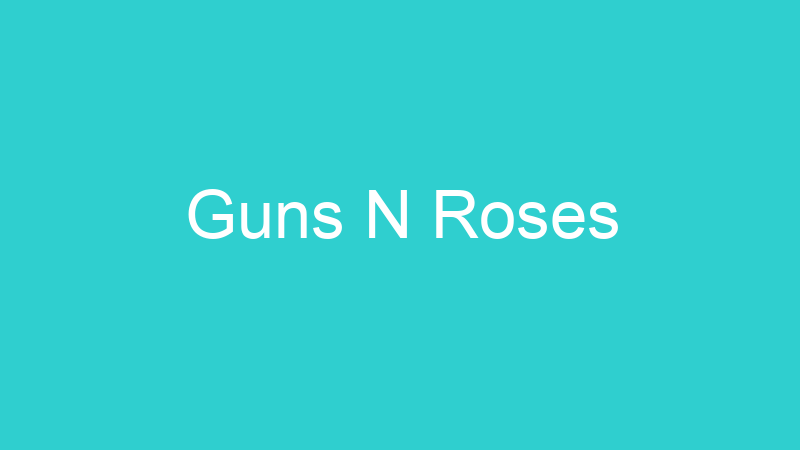 Guns N Roses