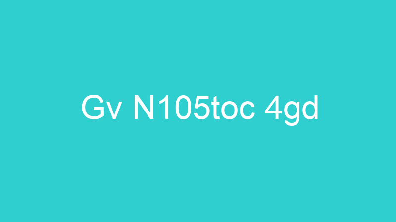 Gv N105toc 4gd
