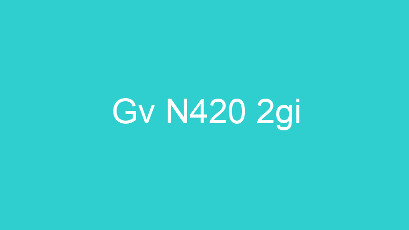 Gv N420 2gi
