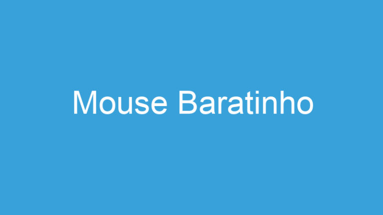 Mouse Baratinho