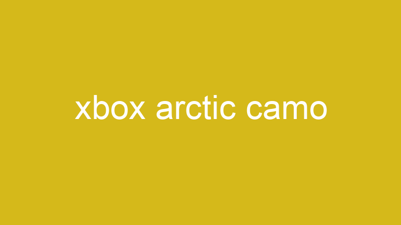 Tenho Tudo Sobre xbox arctic camo