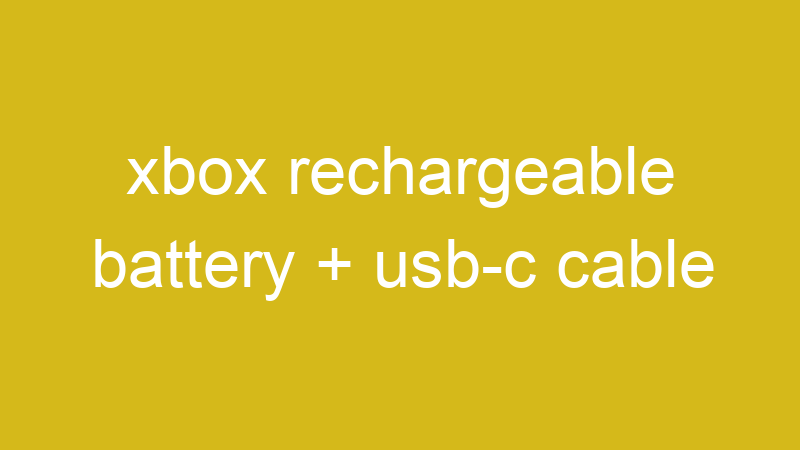 xbox rechargeable battery + usb-c cable