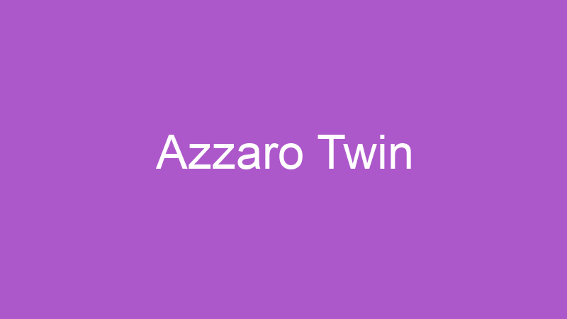 Tenho Tudo Sobre Azzaro Twin